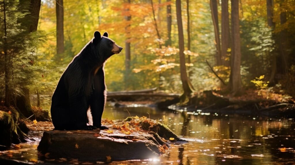 Black Bear in the Forest