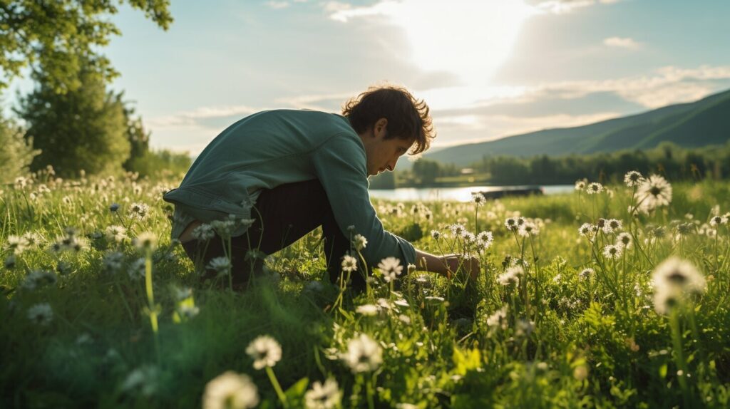 Foraging for Dandelion Greens