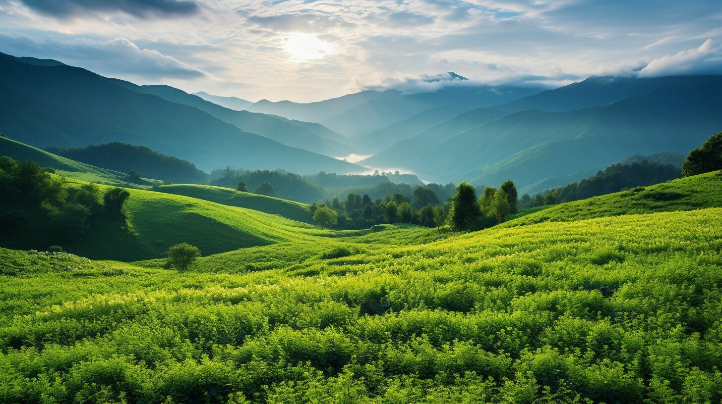 Herbs growing in the wild