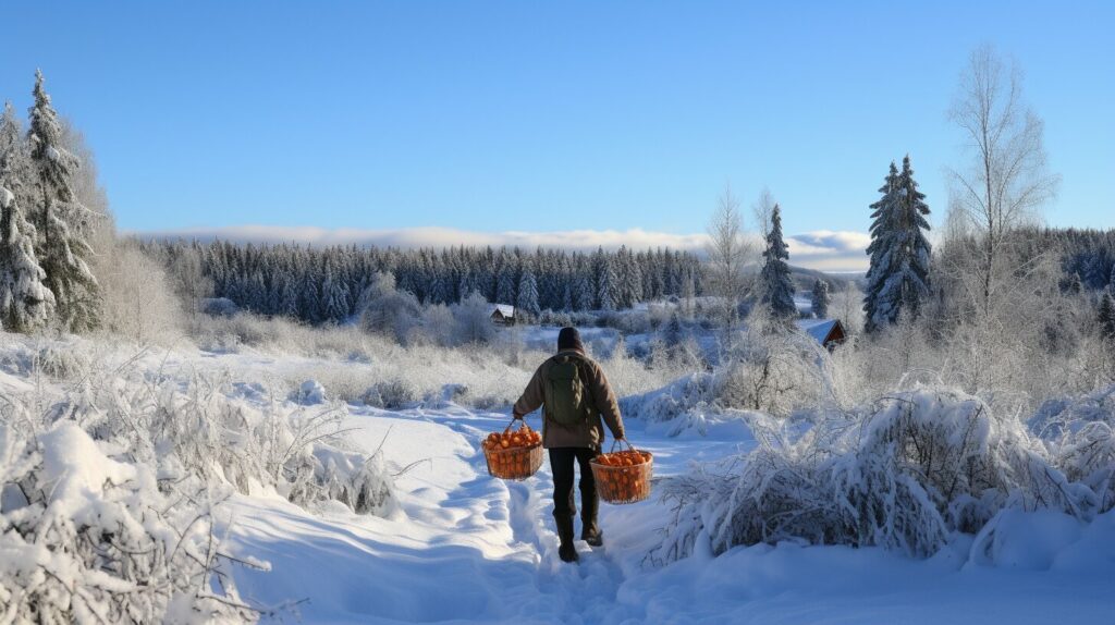 Snow foraging guide