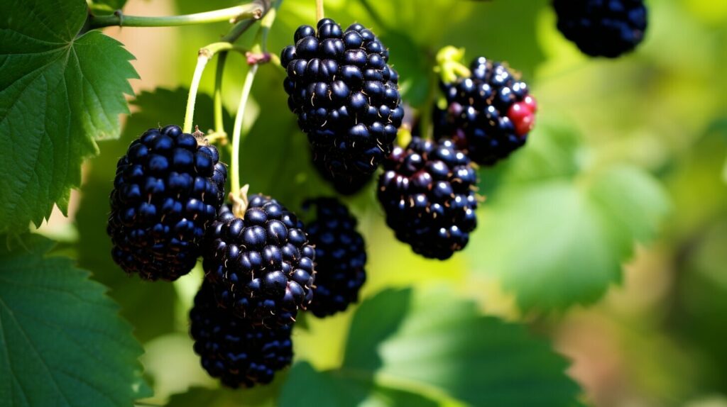 Wild blackberries