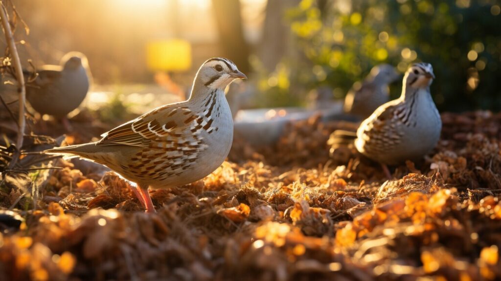 backyard quail feeding