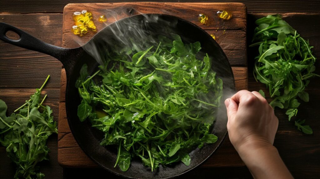 cooking with dandelion greens