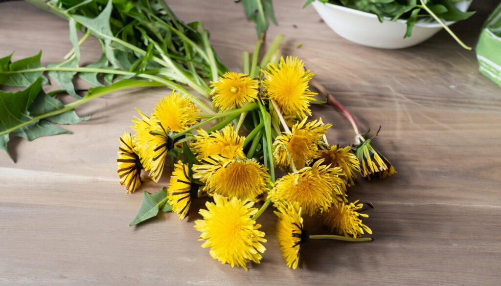 dandelion plant table