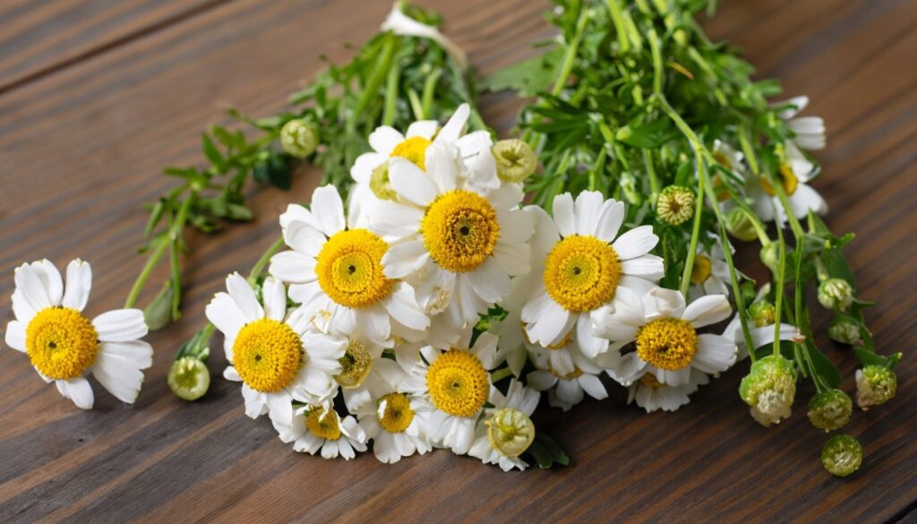 feverfew plant table