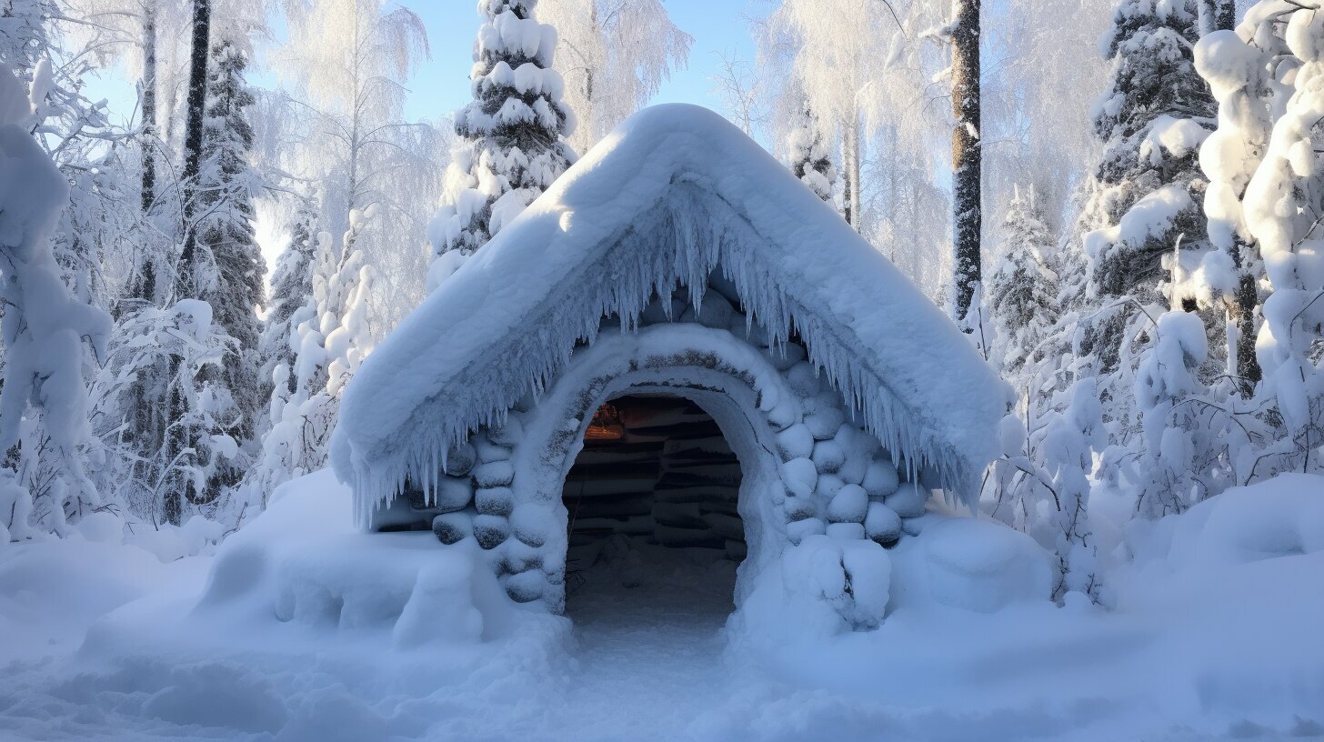 finding shelter in snowy conditions