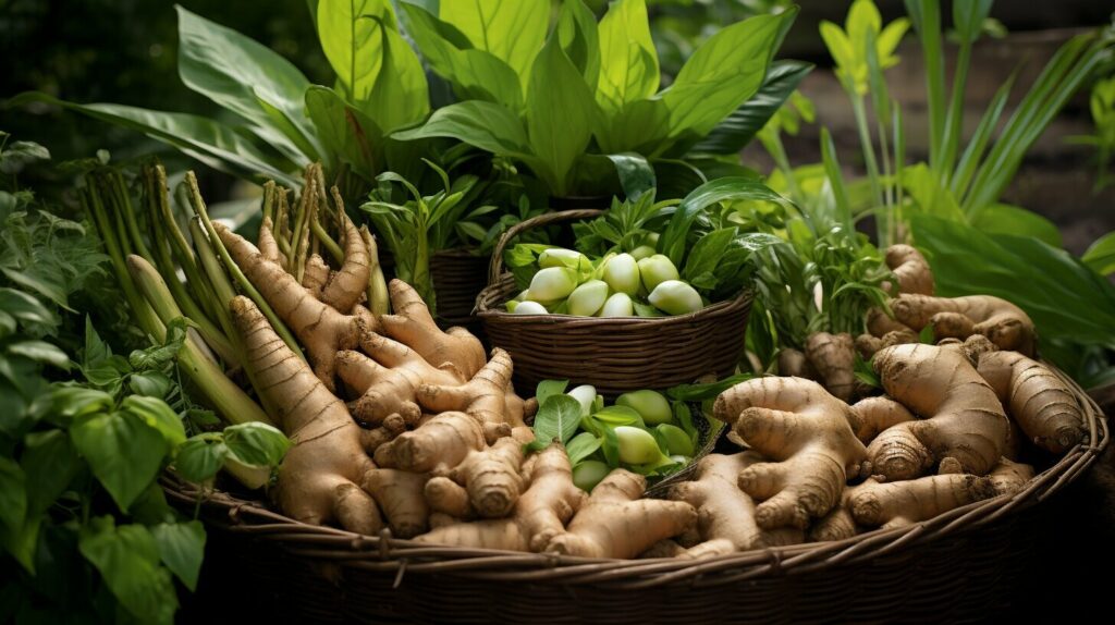 ginger, medicinal plants and herbs