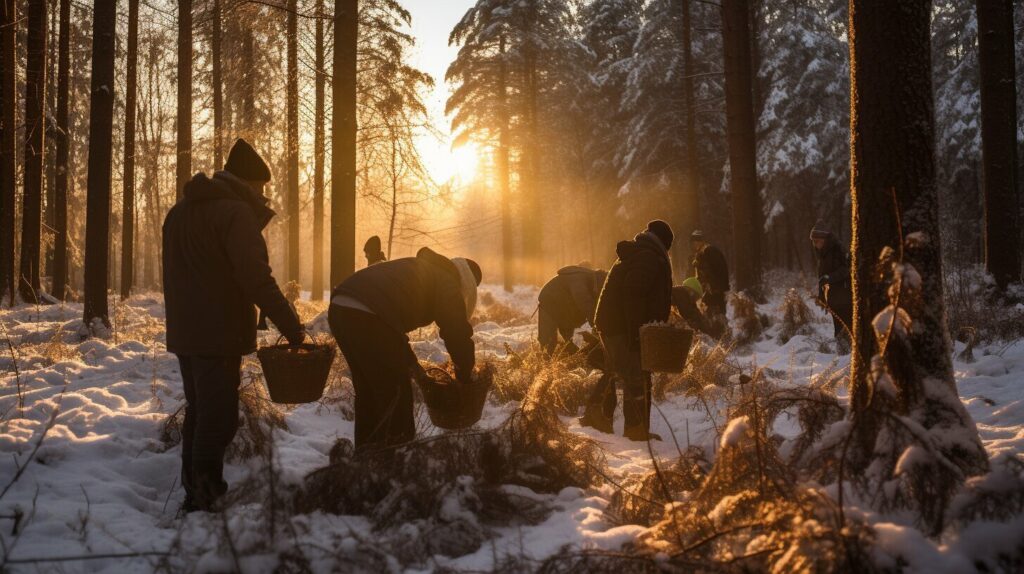 joy of winter foraging