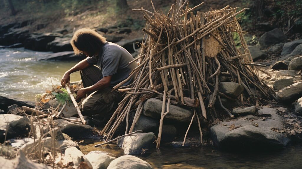 primitive shelter construction