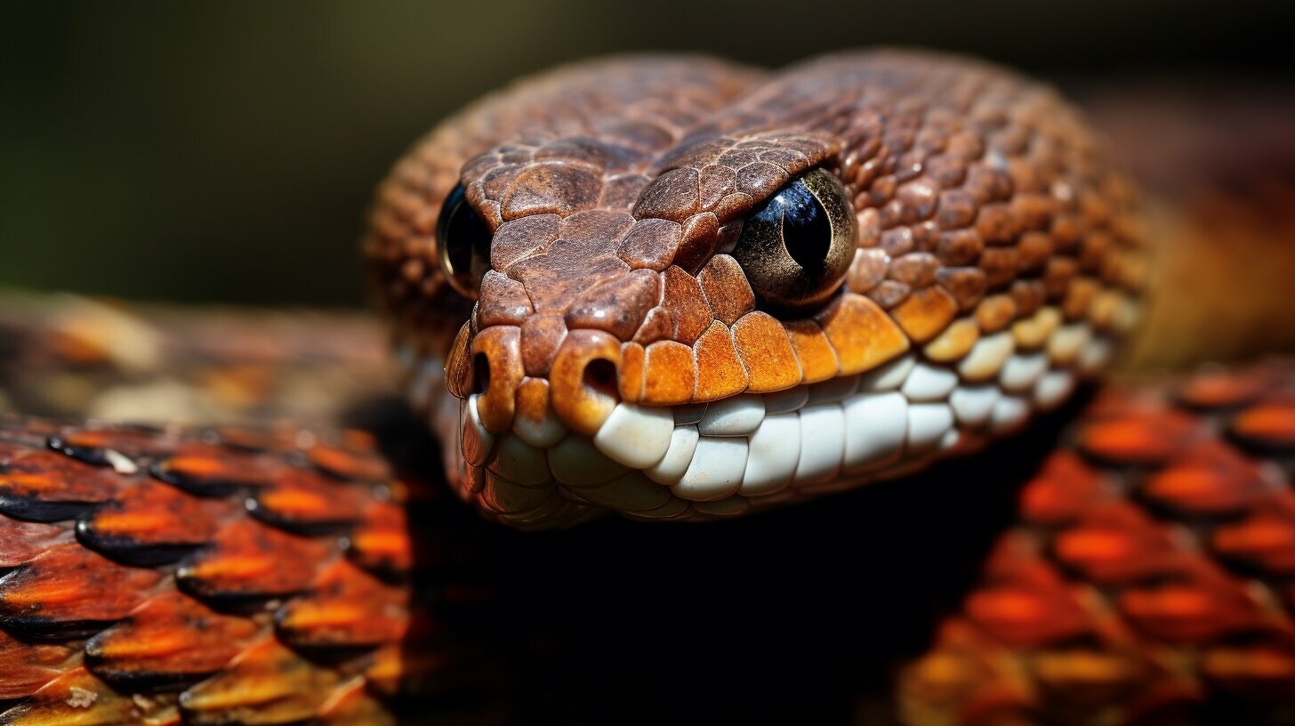 venomous red snake