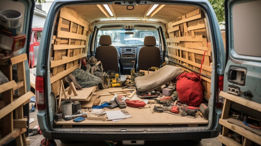 DIY prepper van customization