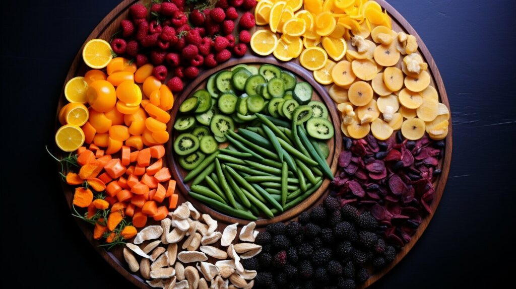 dried fruits and vegetables