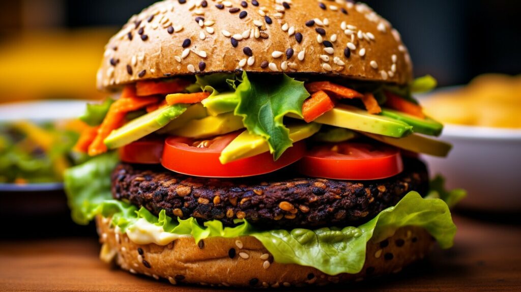 vegan black bean burger