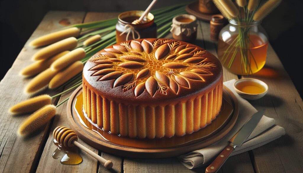 Cattail Honey Cake