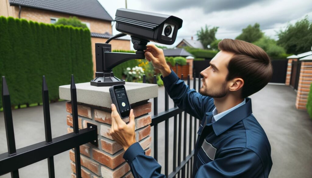 installing security camera