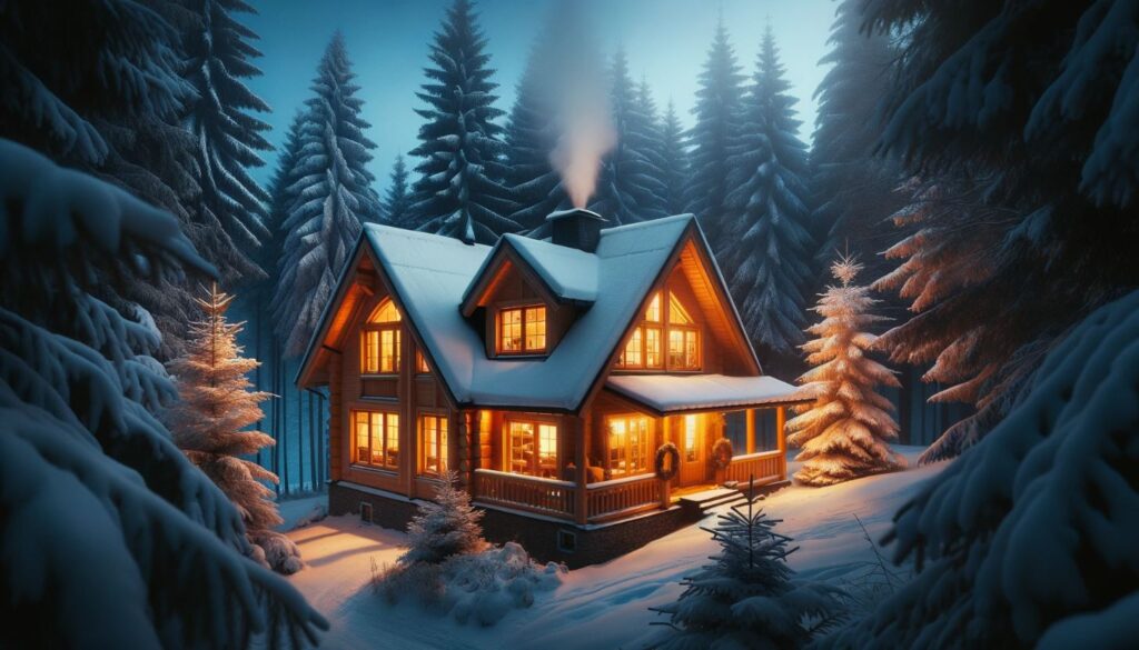 warm house in winter