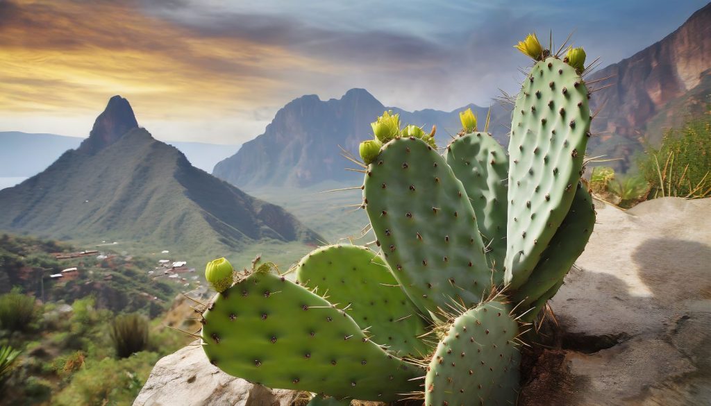 Edible prickly pear cactus