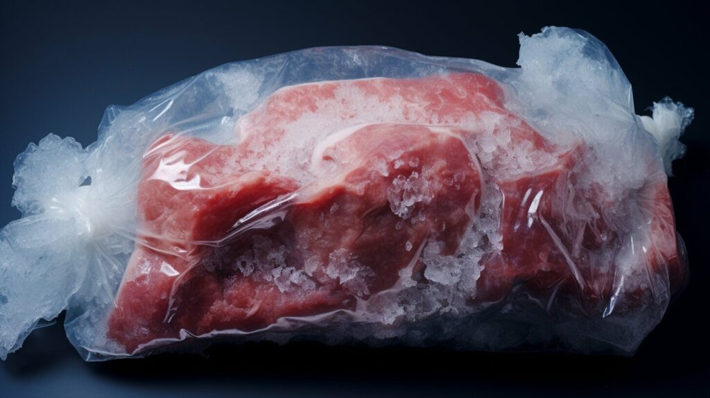 freezing meat for preservation