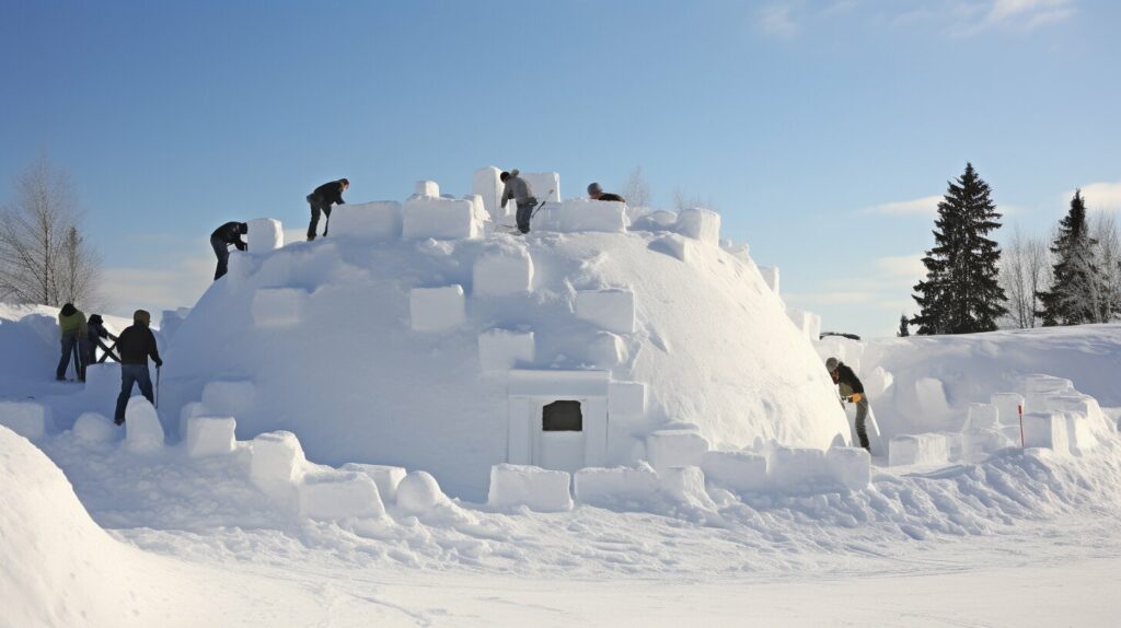 snow fort